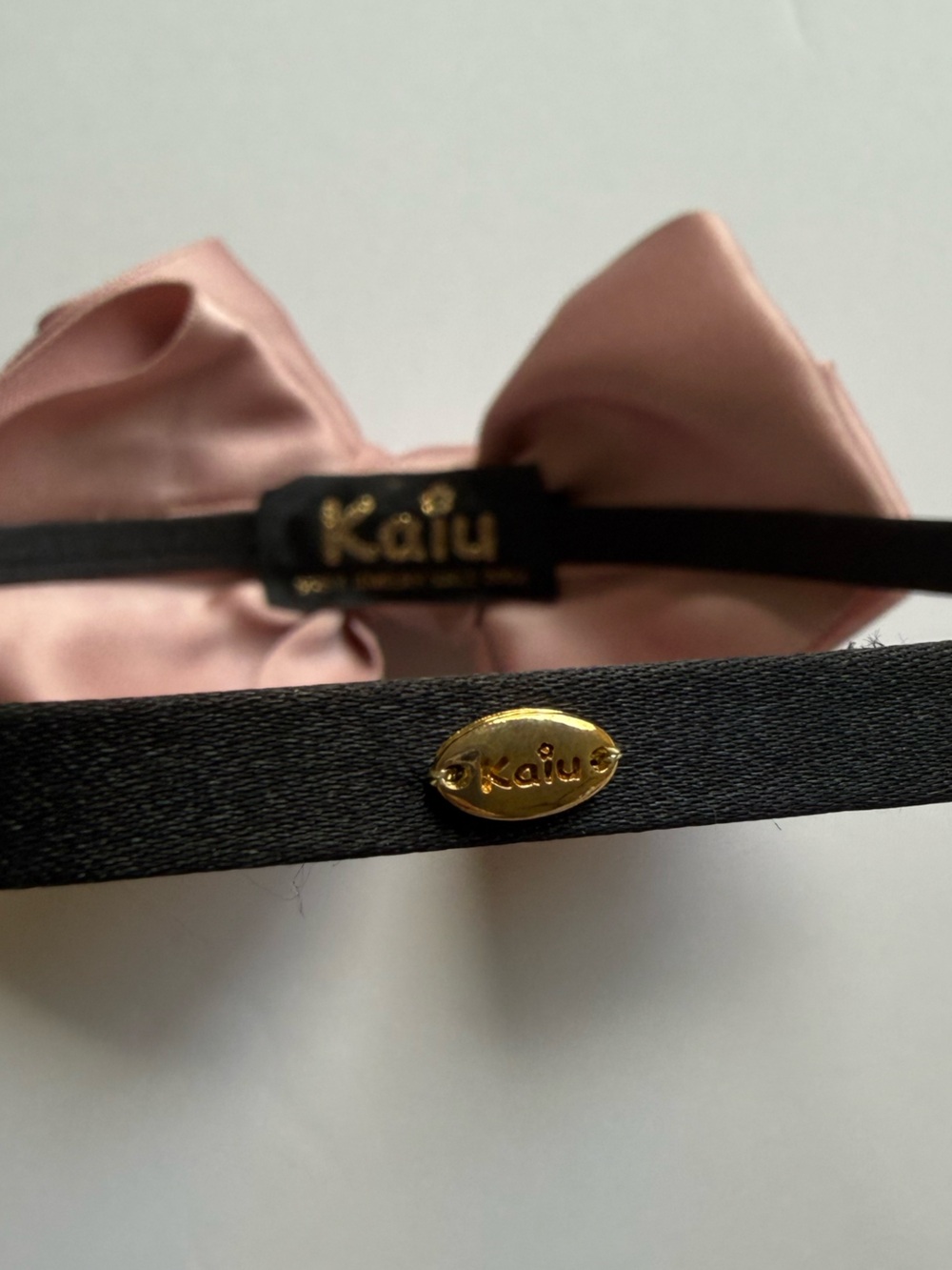 Satin Bow Headband in Dusty Rose - Picture 4 of 5